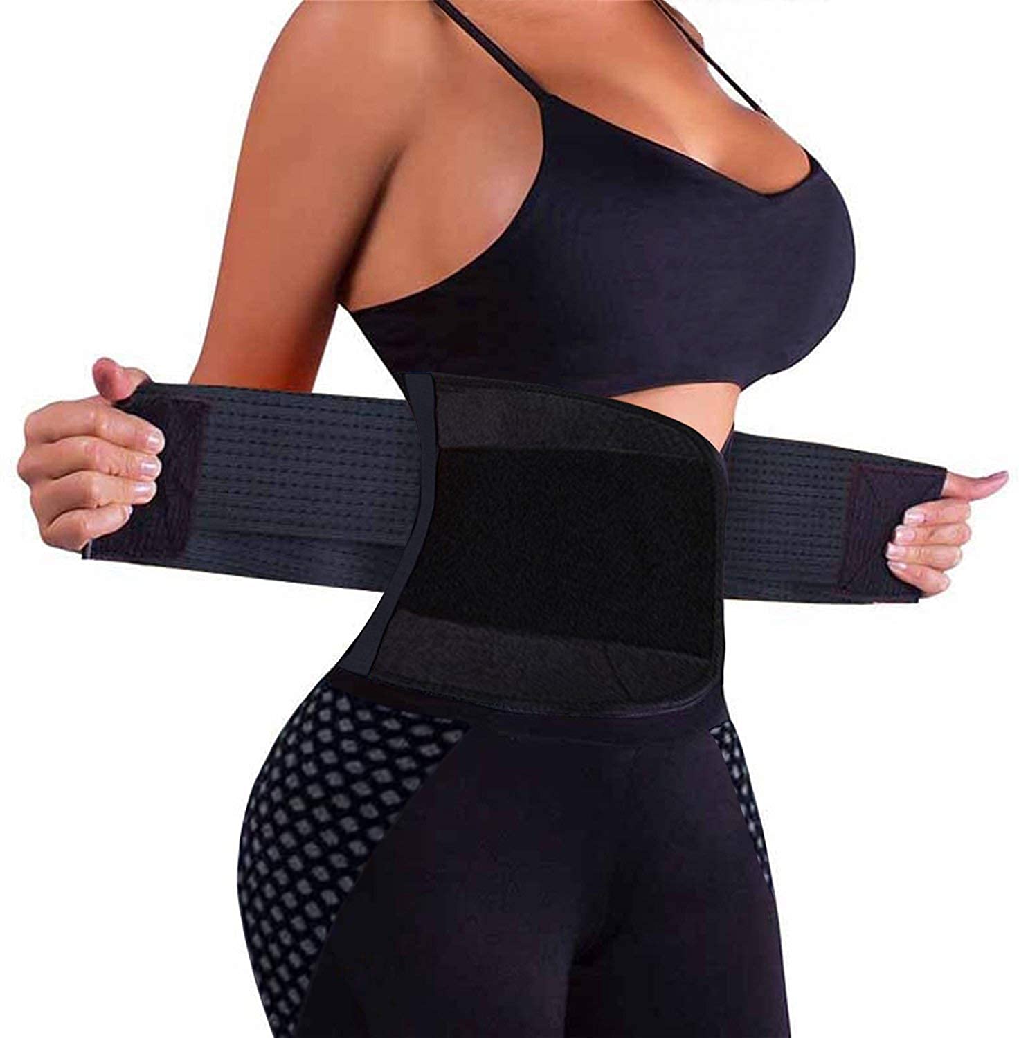 Price:$10.99    VENUZOR Waist Trainer Belt for Women - Waist Cincher Trimmer - Slimming Body Shaper Belt - Sport Girdle Belt (UP Graded)  Clothing