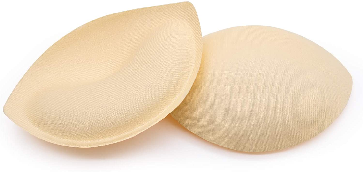 Price:$8.99 MMTX Bra Pads Inserts Women Lady Invisible Breast Pads &, Khaki, Size Large at Amazon Women’s Clothing store