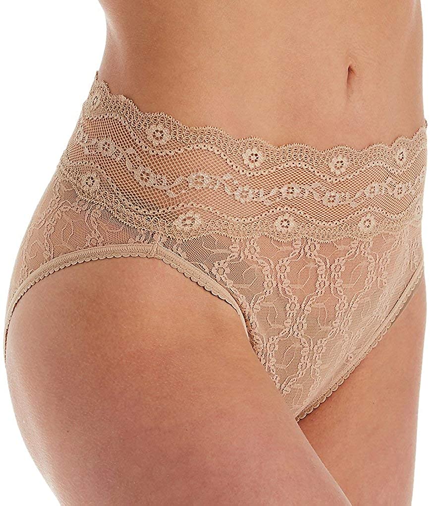 Price:$10.01 b.tempt'd Women's Lace Kiss Hi Leg Brief Panty at Amazon Women’s Clothing store
