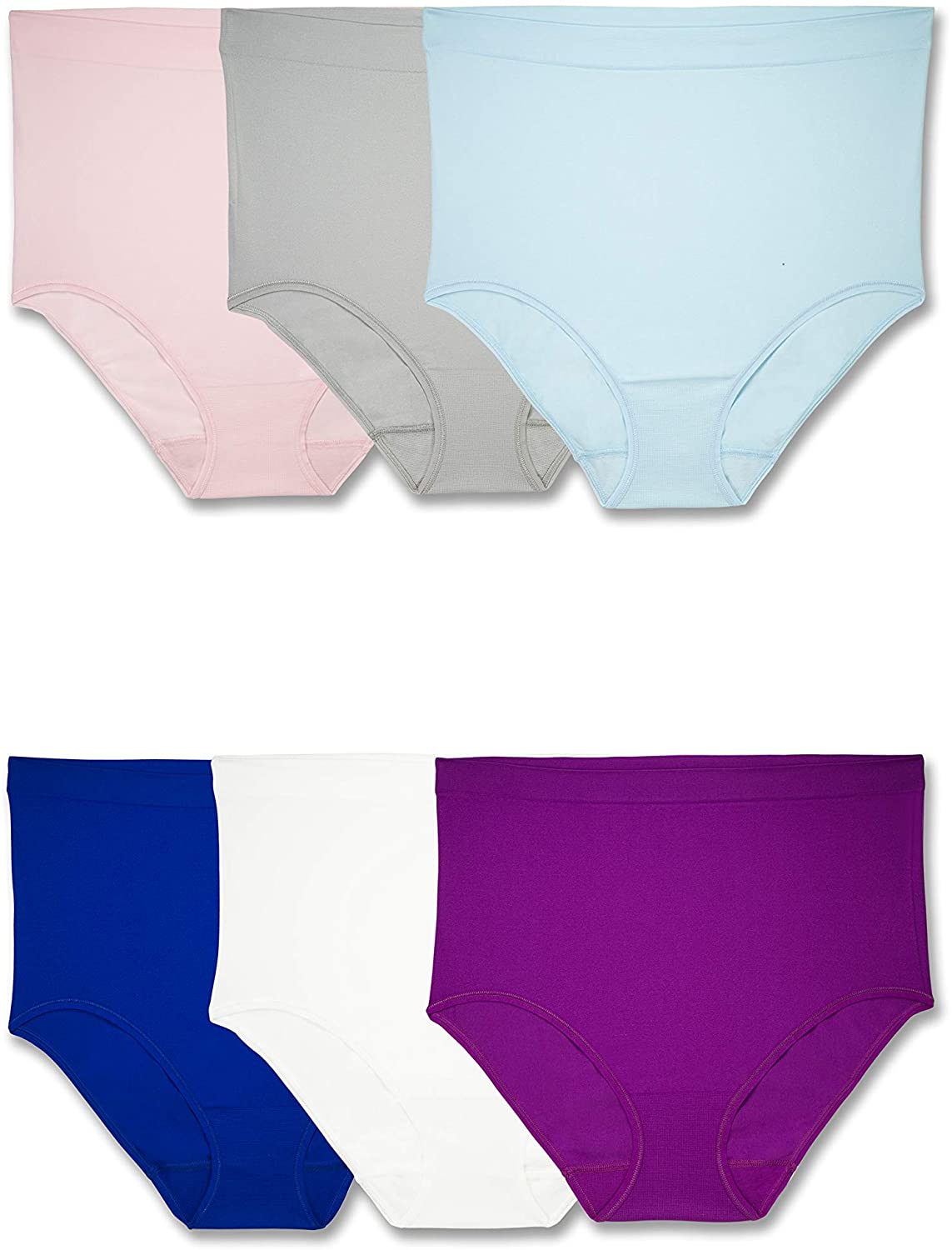 Price:$17.98 Fruit of the Loom Women's Plus Size Fit Multi Pack Underwear at Amazon Women’s Clothing store