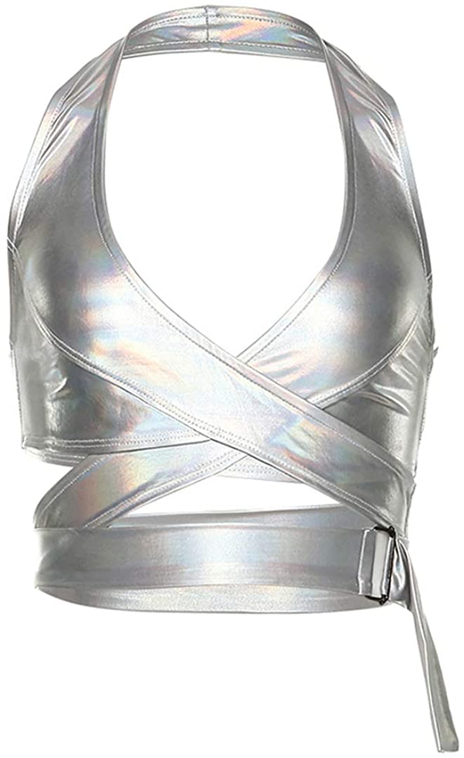 Price:$13.99 Vimoisa Women Sexy Tank Top Spaghetti Strap Crop Top Tight Sleeveless Tube Top Vest at Amazon Women’s Clothing store