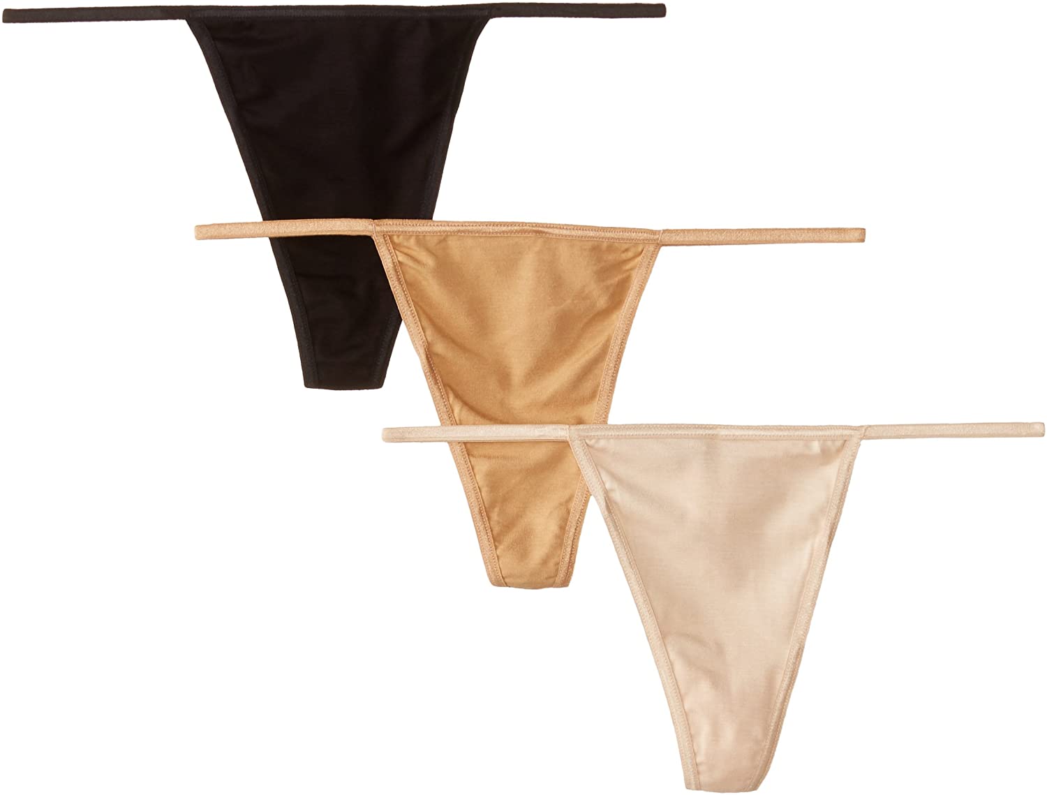 Price:$42.53    Cosabella Women's Talco G-String 3 Pack, Black/Sand/White, One Size  Clothing