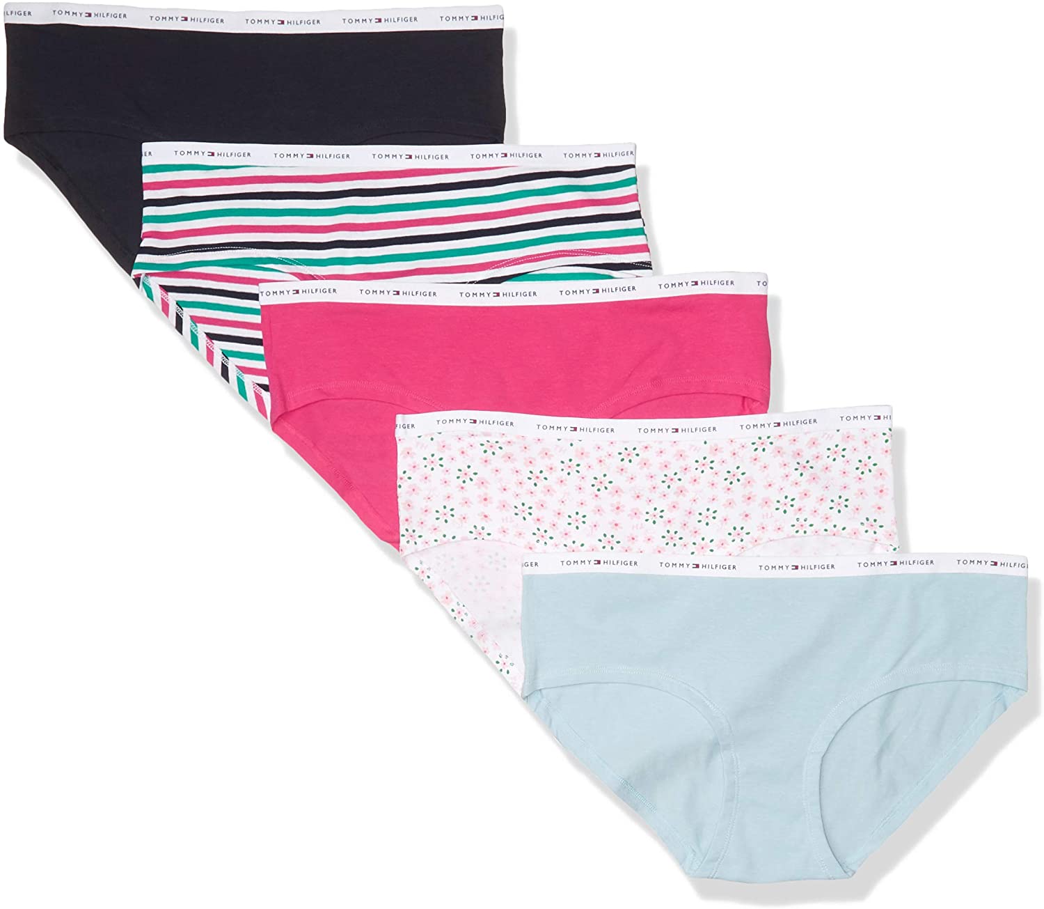 Price:$28.82 Tommy Hilfiger Women's Hipster-Cut Cotton Underwear Panty, 5 Pack at Amazon Women’s Clothing store