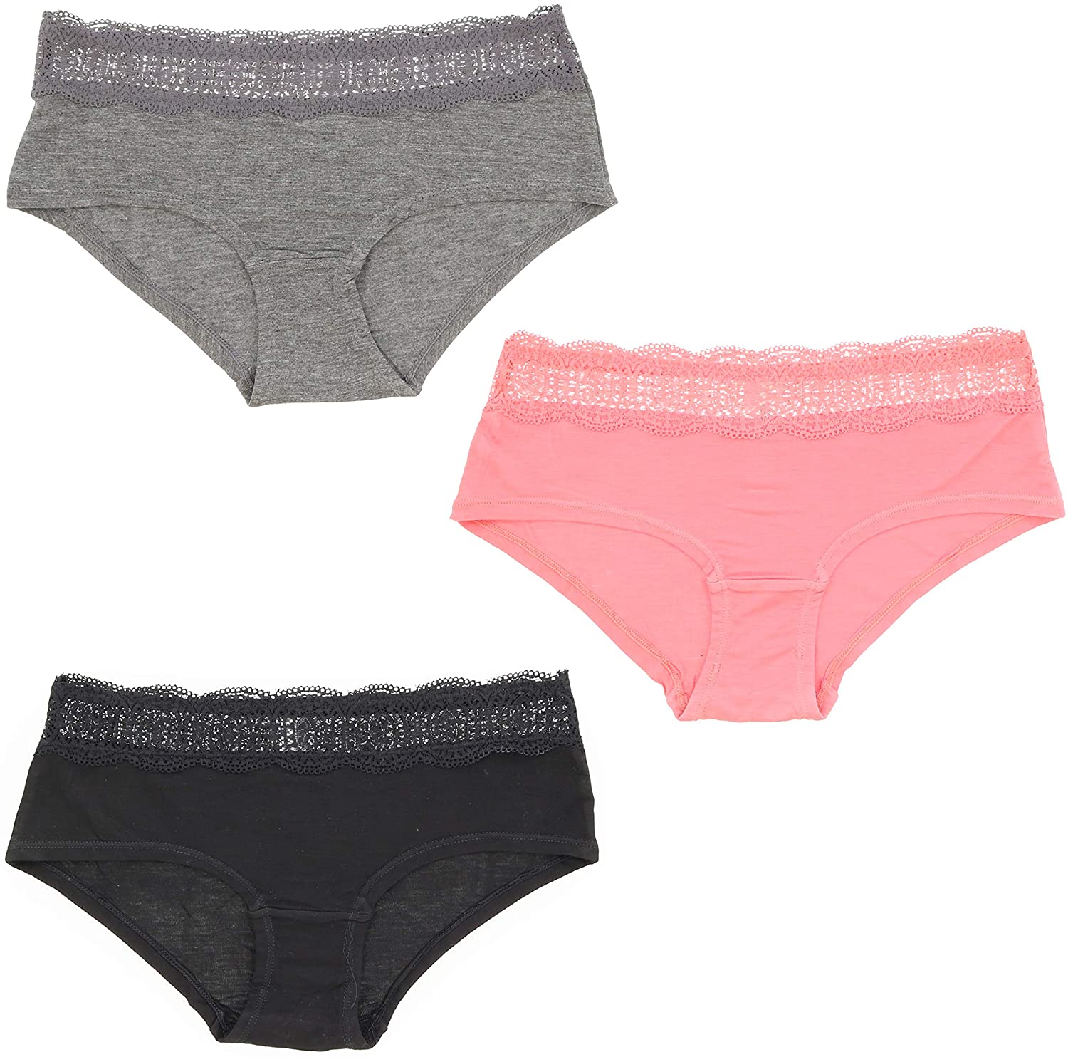 Price:$16.99 ICY Hot Women's 95% Cotton Bikini Panties (3 Pr) at Amazon Women’s Clothing store