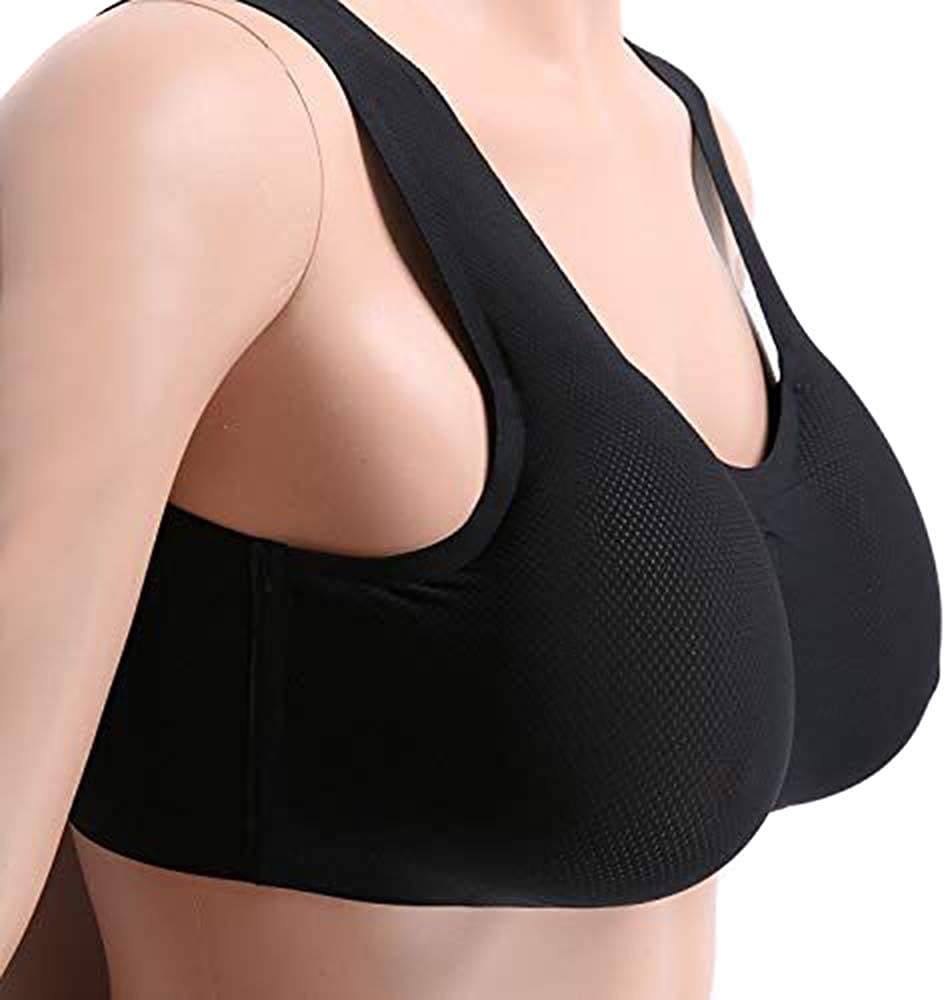 Price:$61.77 IVITA Pocket Bra with Waterdrop Silicone Breast Form Seamless Bra for Mastectomy Crossdress at Amazon Women’s Clothing store