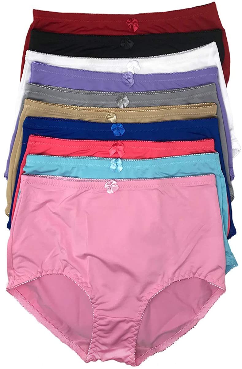 Price:$16.95 Peachy Panty Women's Pack of 6 Girdle Panties High Rise Tummy Control Girdle Panties at Amazon Women’s Clothing store