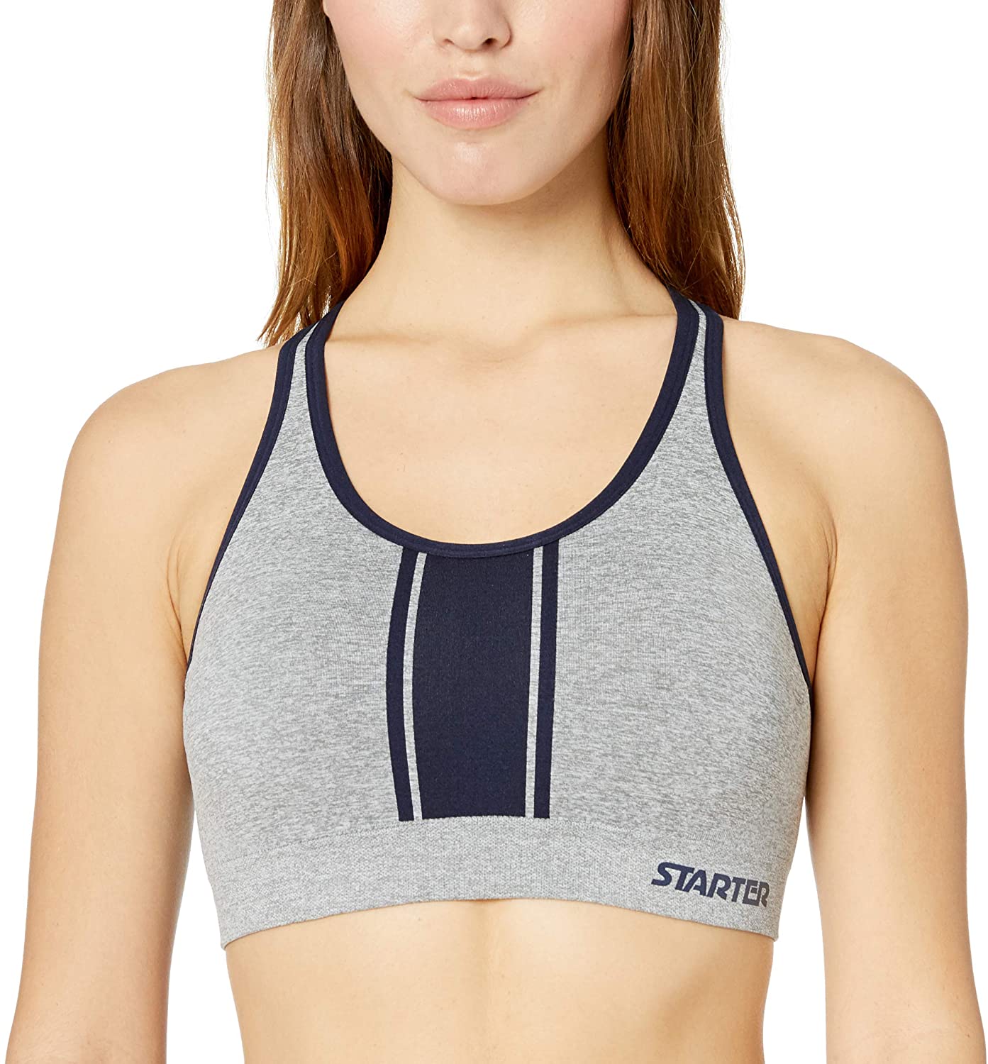 Price:$7.29    Starter Women's Track Stripe Rackerback Sports Bra, Amazon Exclusive  Clothing