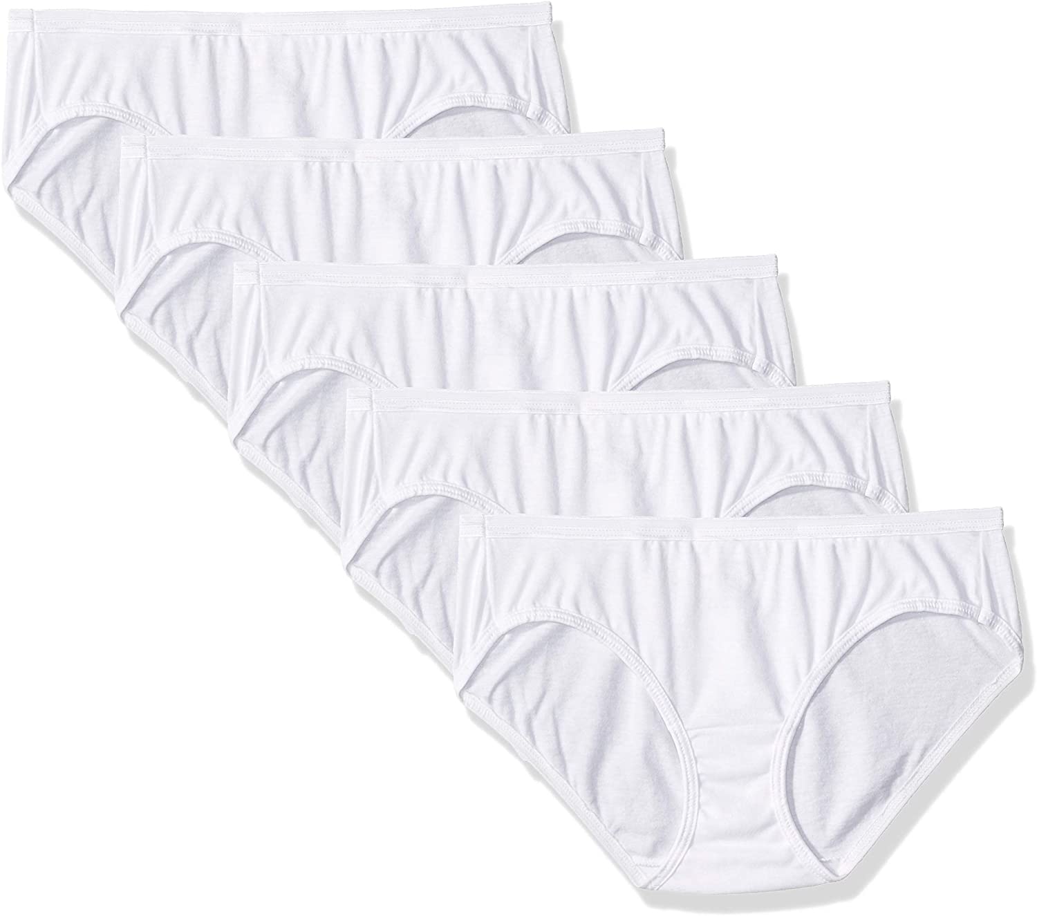 Price:$9.00 Hanes Women's Comfort Cotton Hipster Panties 5-Pack, White, 8 at Amazon Women’s Clothing store