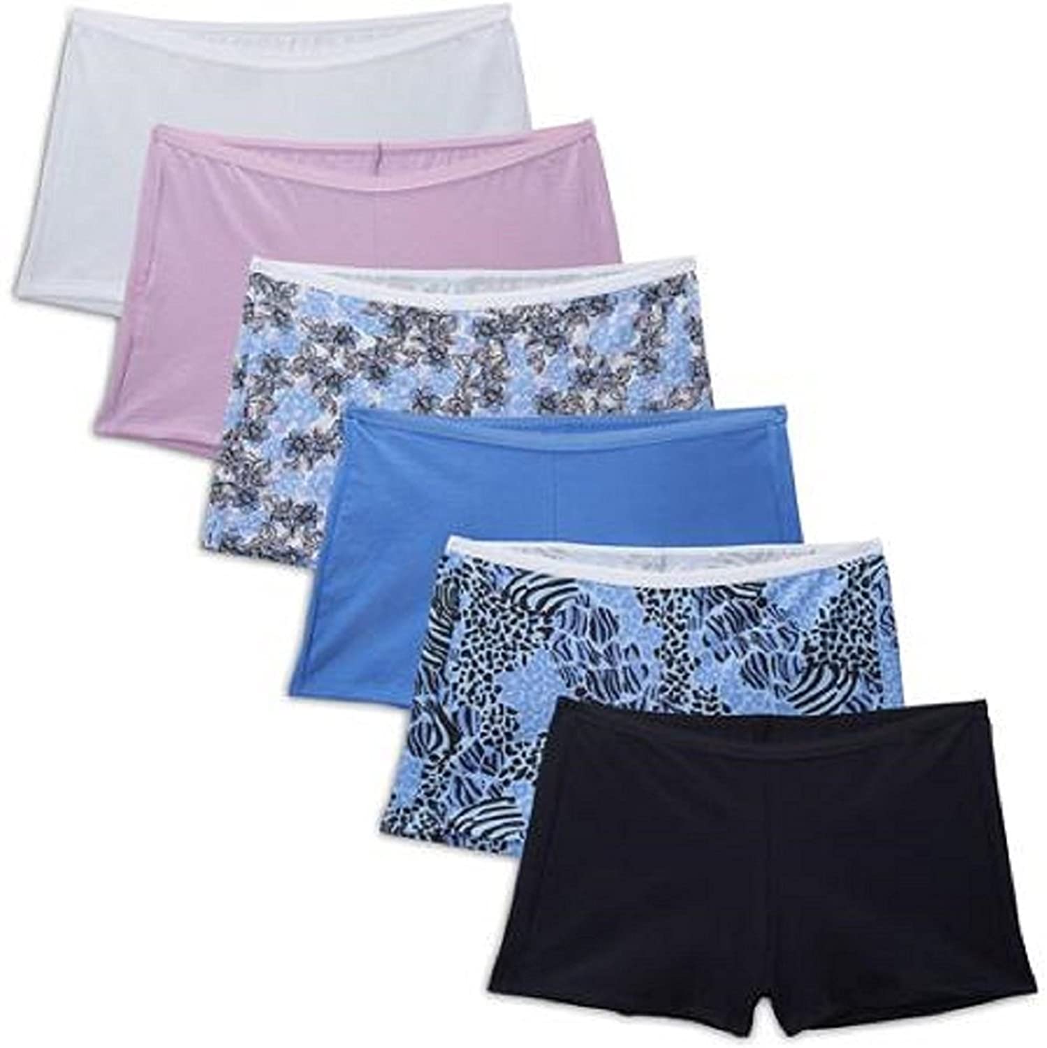 Price:$16.11 Fruit Of The Loom Womens Core Cotton 6-Pack Assorted Shortie at Amazon Women’s Clothing store