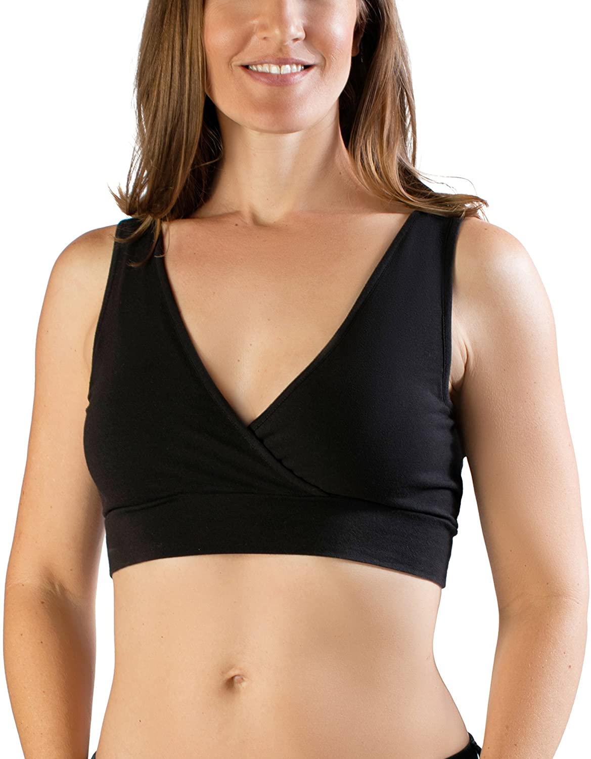 Price:$32.99 Kindred Bravely Extra Soft Organic Cotton Wireless Nursing & Maternity Sleep Bra at Amazon Women’s Clothing store