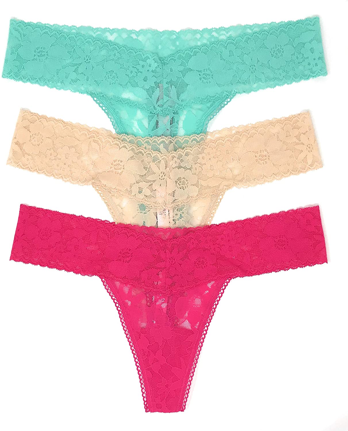 Price:$29.99    Victoria's Secret The Lacie Thong Panty Set of 3  Clothing