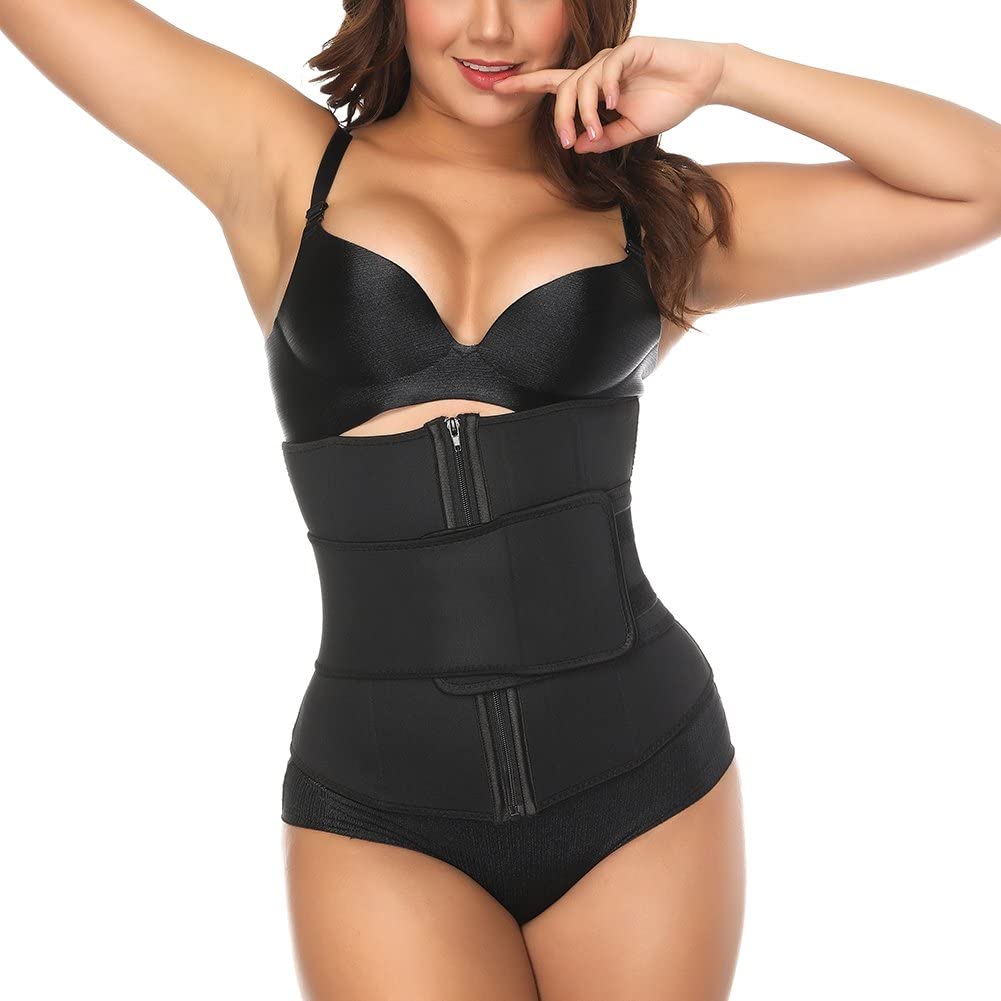 Price:$10.99 FEDNON Women Seamless Shapewear Open Bust Firm Control Faja Bodysuit Body Shaper Waist Trainer Cincher Corset Lingerie Thong (Black1, S(US 2-4)) at Amazon Women’s Clothing store