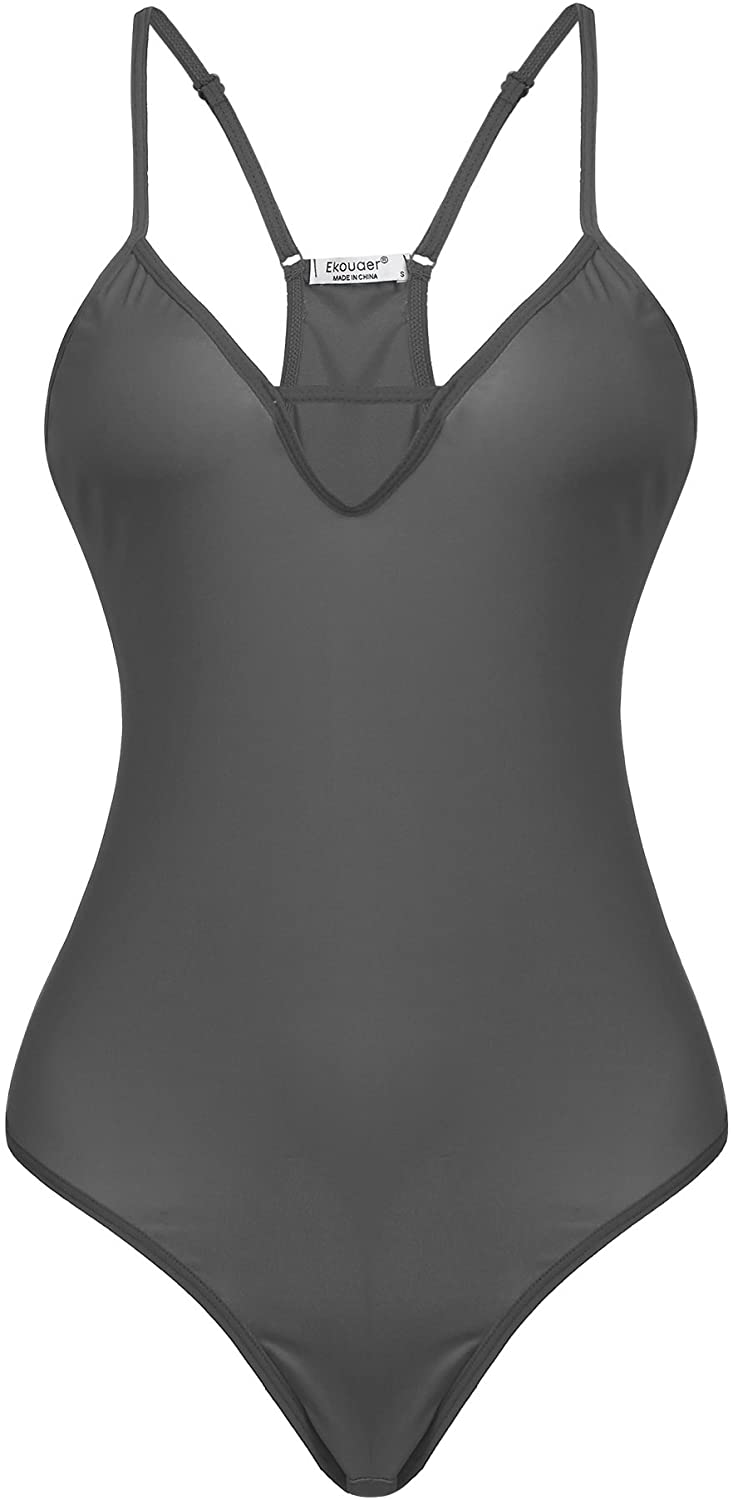 Price:$9.99 Ekouaer Women's Lingerie Bodysuit Bodysuit Romper(Grey, L) at Amazon Women’s Clothing store