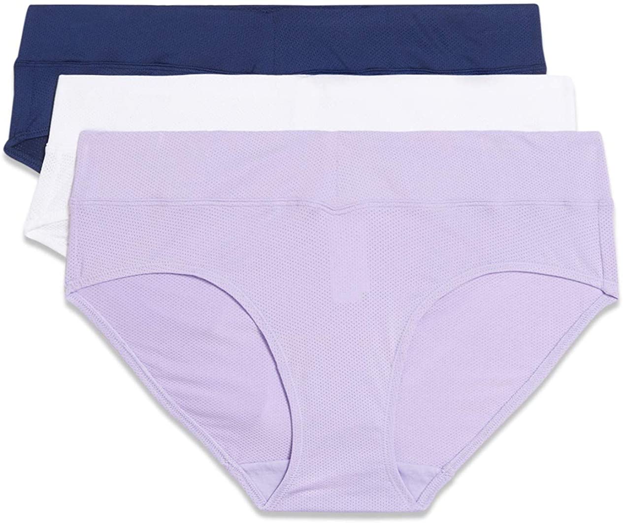 Price:$11.96 Warner's Women's Blissful Benefits No Muffin Top Breathable Micro Hipster Panties Multipack at Amazon Women’s Clothing store