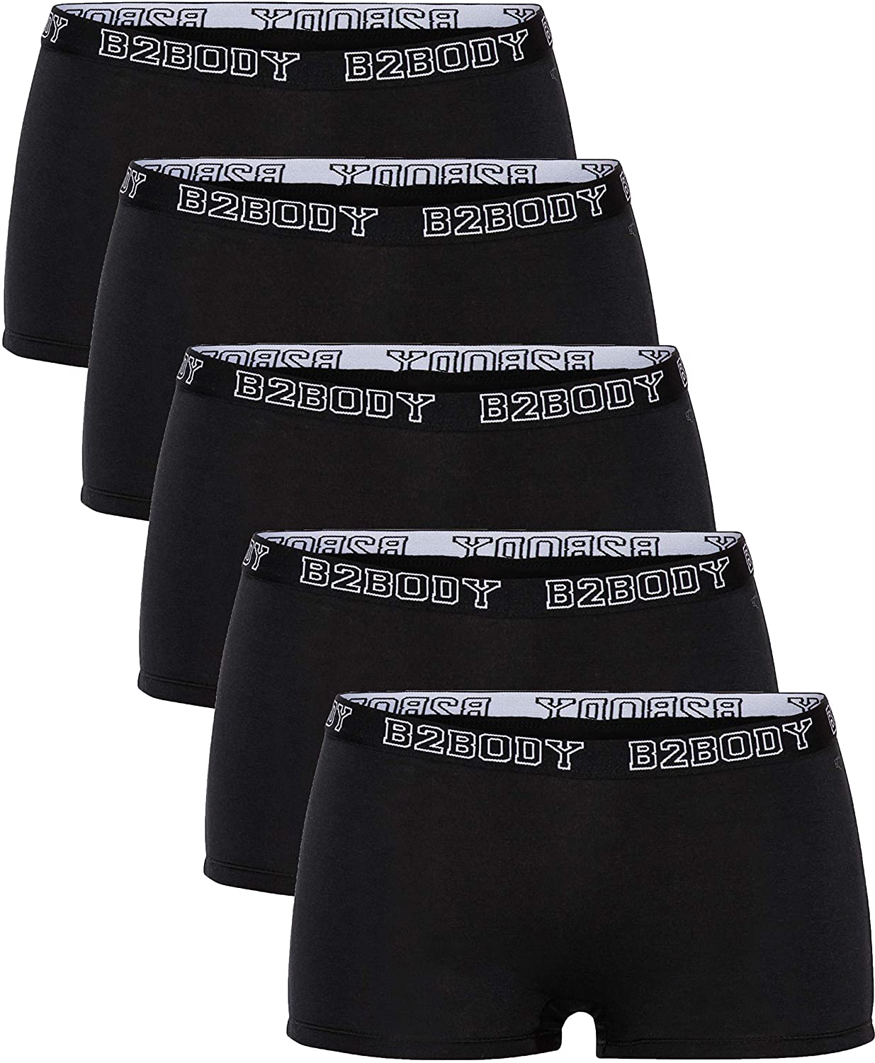 Price:$25.99 B2BODY Cotton Underwear Women - Boyshort Panties for Women Small to Plus Size 5 Pack at Amazon Women’s Clothing store