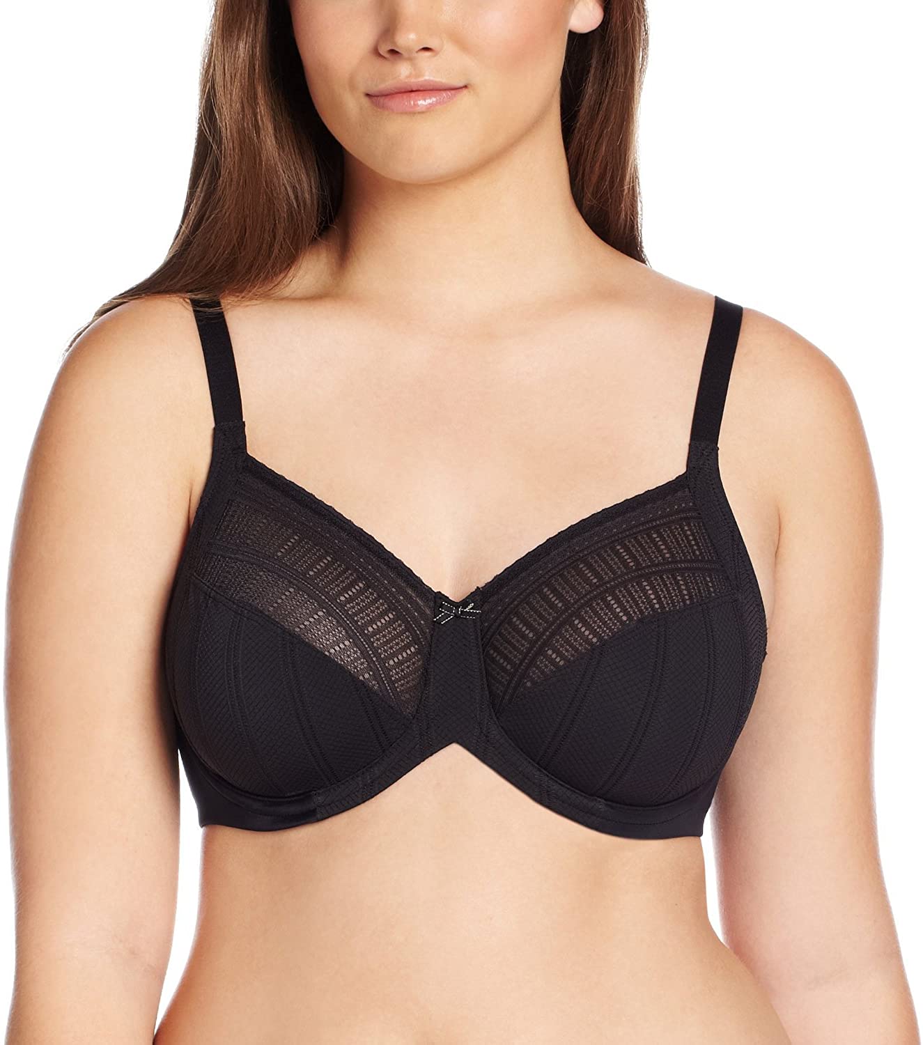 Price:$26.05    Lilyette by Bali Women's Enchantment Lace Minimizer Bra  Clothing