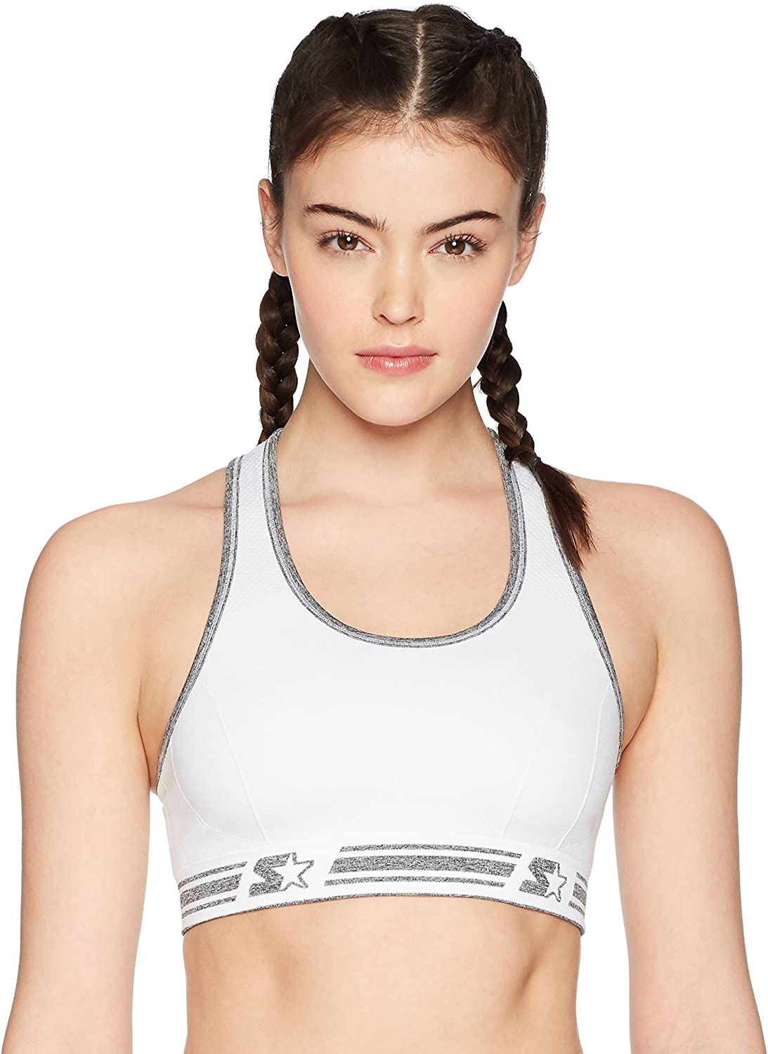 Price:$6.68    Starter Women's Reversible Seamless Racerback Sports Bra, Amazon Exclusive  Clothing