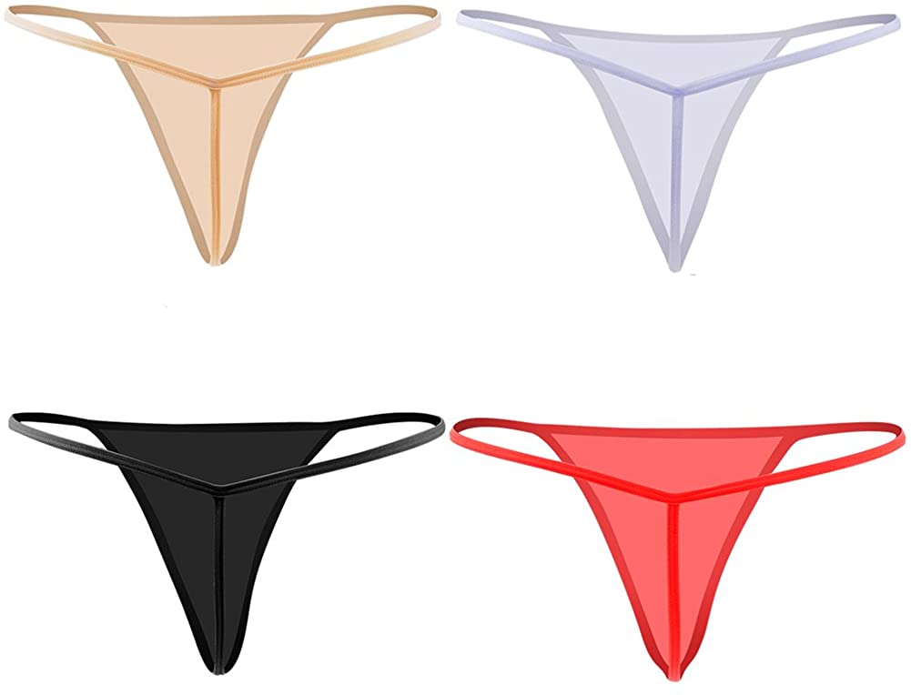 Price:$9.59    Closecret Cotton G-String, Women Panties Simple Thongs Lightweight Multi-Pack G-String&T-Back  Clothing