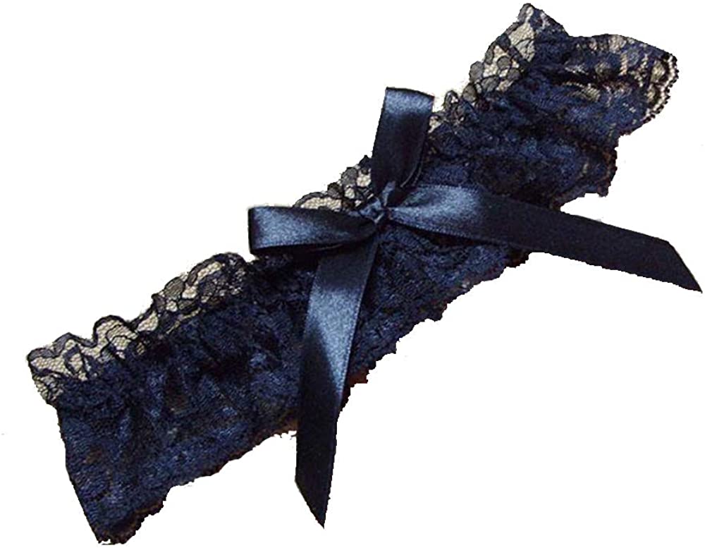 Price:$9.99    TTVOVO Women Sexy Wedding Bridal Lace Garter Belts Lovely Bowknot Garter Elastic Leg Ring Lingerie - Black  Clothing