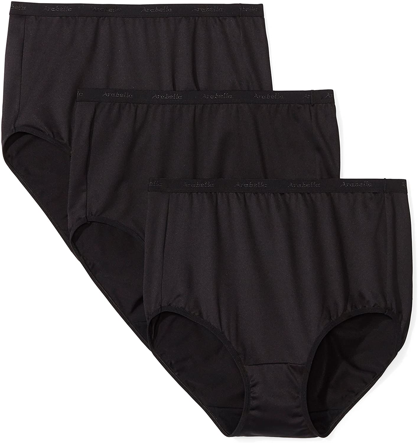 Price:$12.00    Amazon Brand - Arabella Women's Microfiber Brief Panty, 3 Pack  Clothing