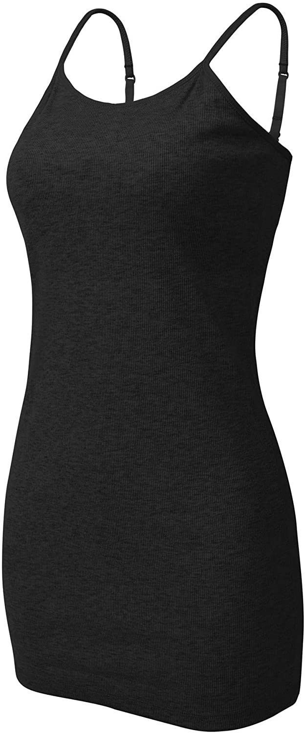 Price:$9.99 CharmLeaks Womens Cotton Camisole Shelf Bra Cami Tank Top Strechy Undershirts 2 Pack at Amazon Women’s Clothing store