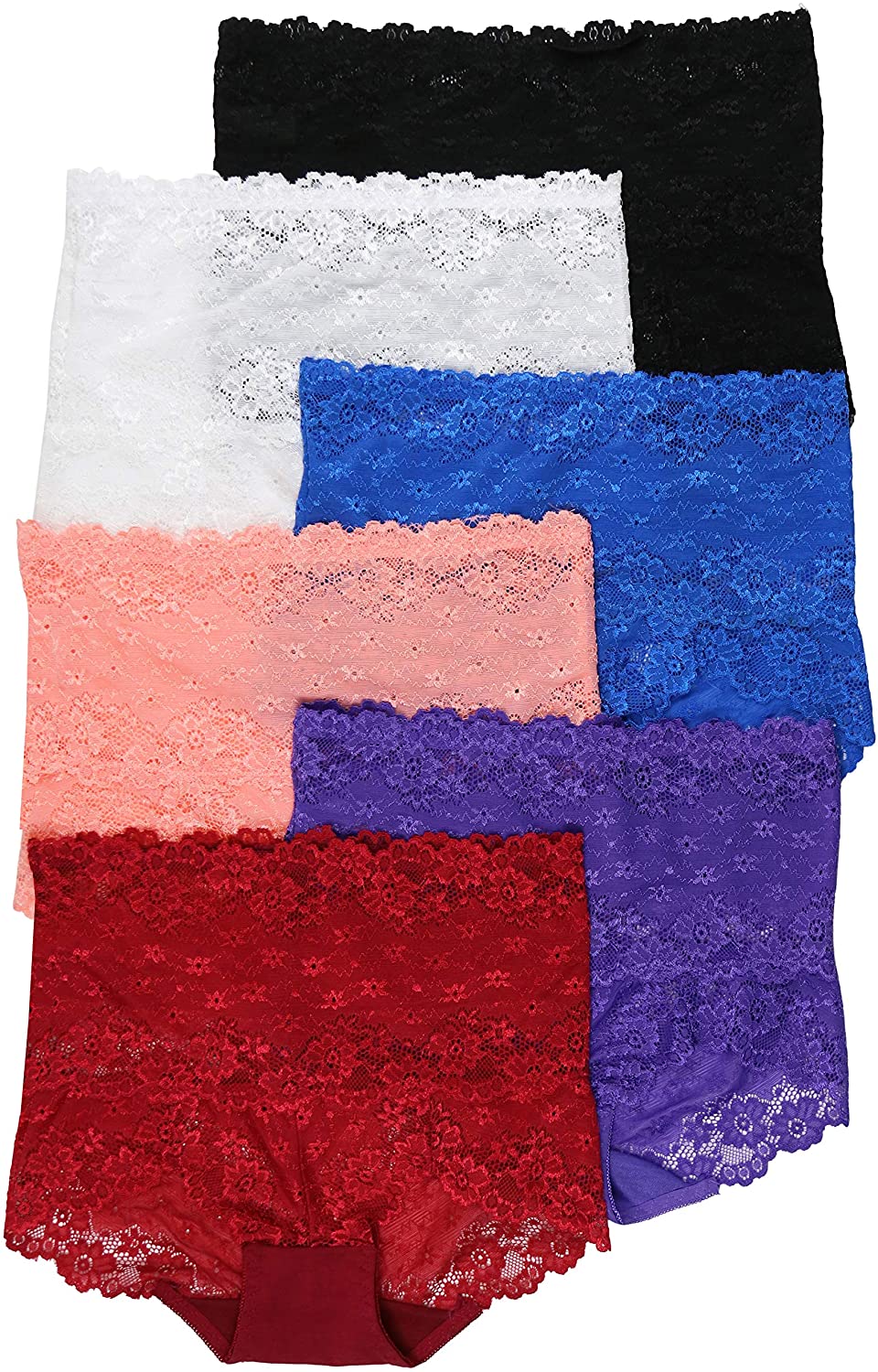 Price:$24.95 ToBeInStyle Women's Dressed Elegant Lace High Brief Panties at Amazon Women’s Clothing store