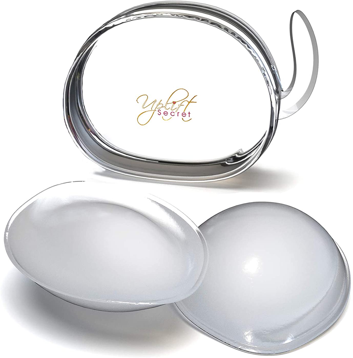 Price:$19.95 Silicone Bra Inserts - Clear Gel Push Up Breast Pads - Bra Padding Bust Enhancer at Amazon Women’s Clothing store