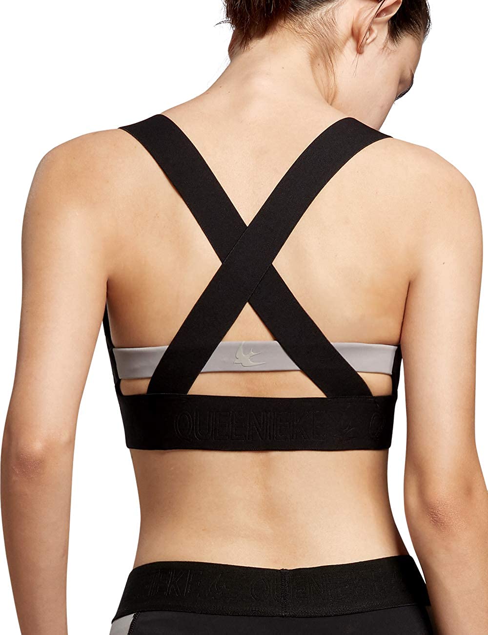 Price:$14.99 QUEENIEKE Women's Medium Support Strappy Back Energy Sport Bra Cotton Feel 6017 at Amazon Women’s Clothing store