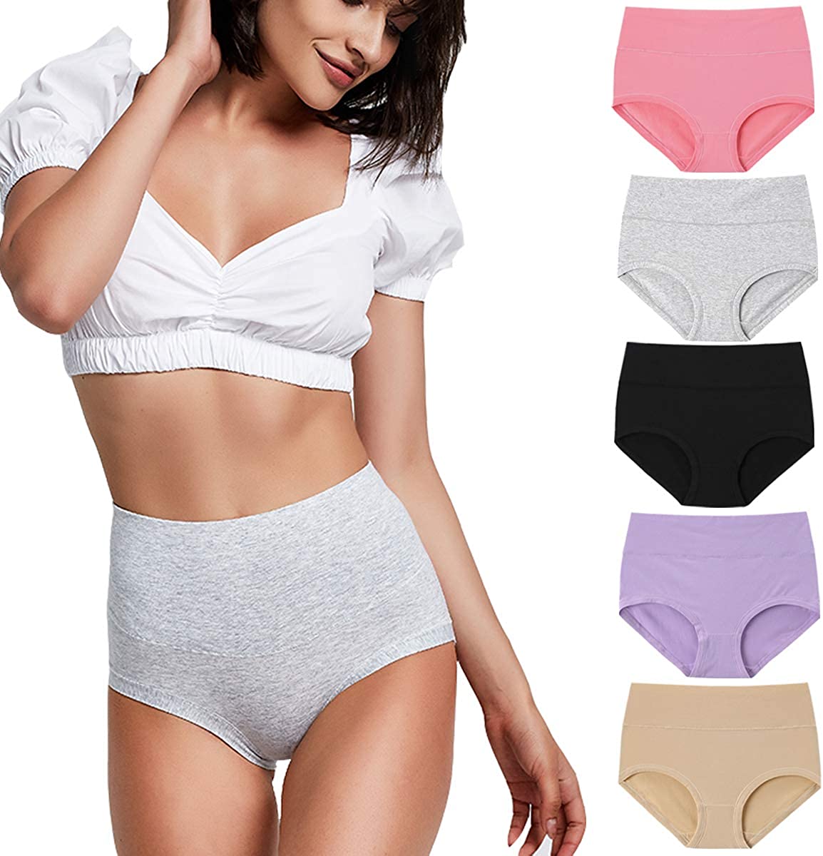 Price:$19.99 YaShaer Women Underwear Postpartum for Women High Waist Panties C Section Full Coverage Cotton Brief for Women Multipack at Amazon Women’s Clothing store