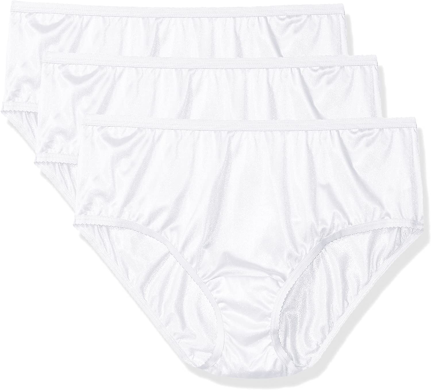 Price:$24.01 Shadowline Women's Plus-Size Panties-Nylon Hipster (3 Pack) at Amazon Women’s Clothing store