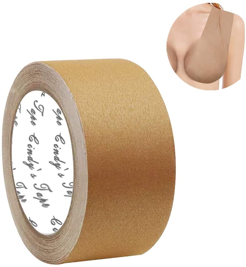 Price:$8.68    New Breast Lift Tape boobytape Nude Plus for Large Size Breast, for D Cup up Size, DIY Breast Lift Job, Body Tape,Bra Tape,Medical Grade and Waterproof.Kim K's Trick.Better Than Gaffer Tape (Unisex)  Clothing