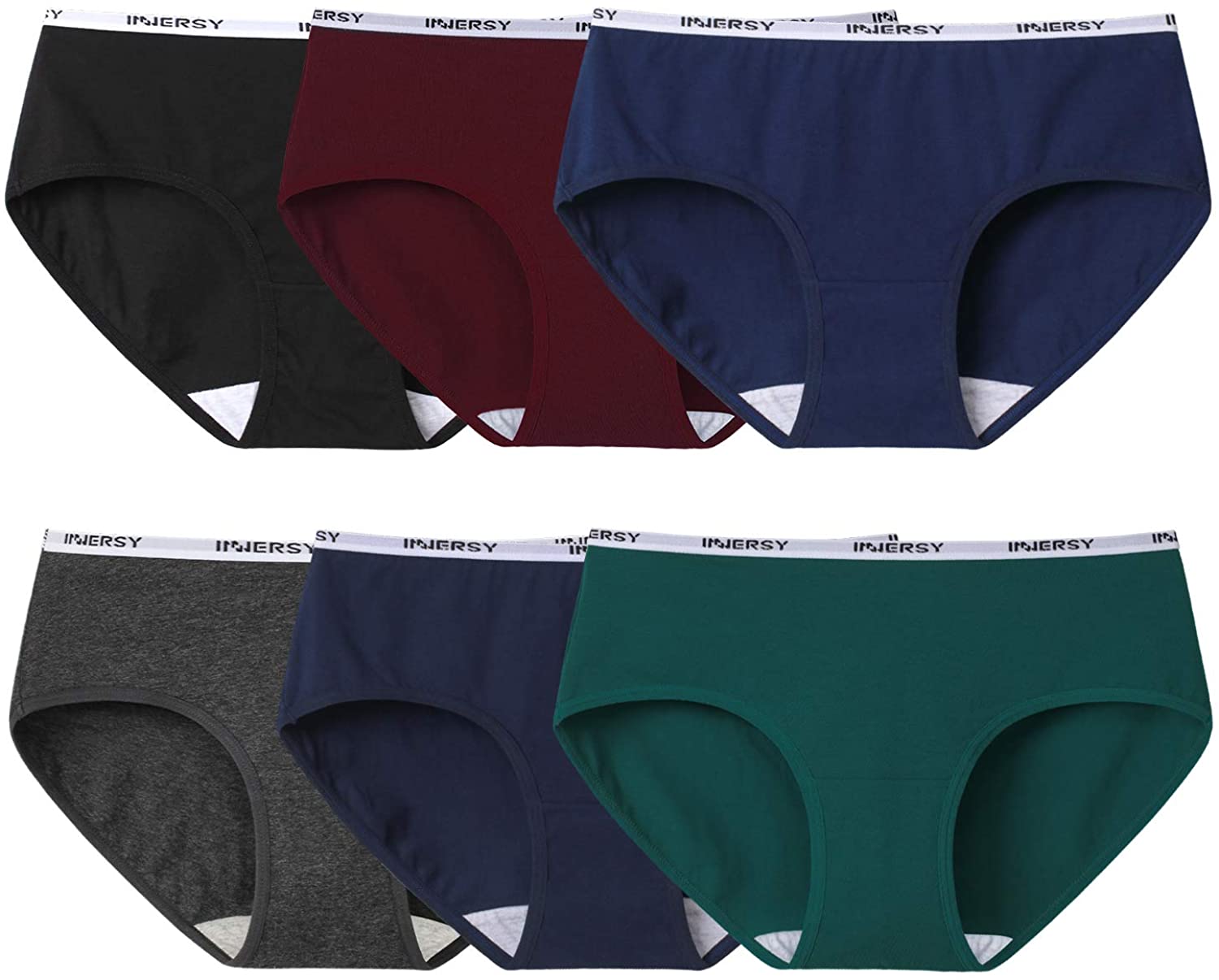 Price:$19.99 INNERSY Womens Underwear Hipster Panties Cotton Low Rise Briefs Pack of 6 at Amazon Women’s Clothing store