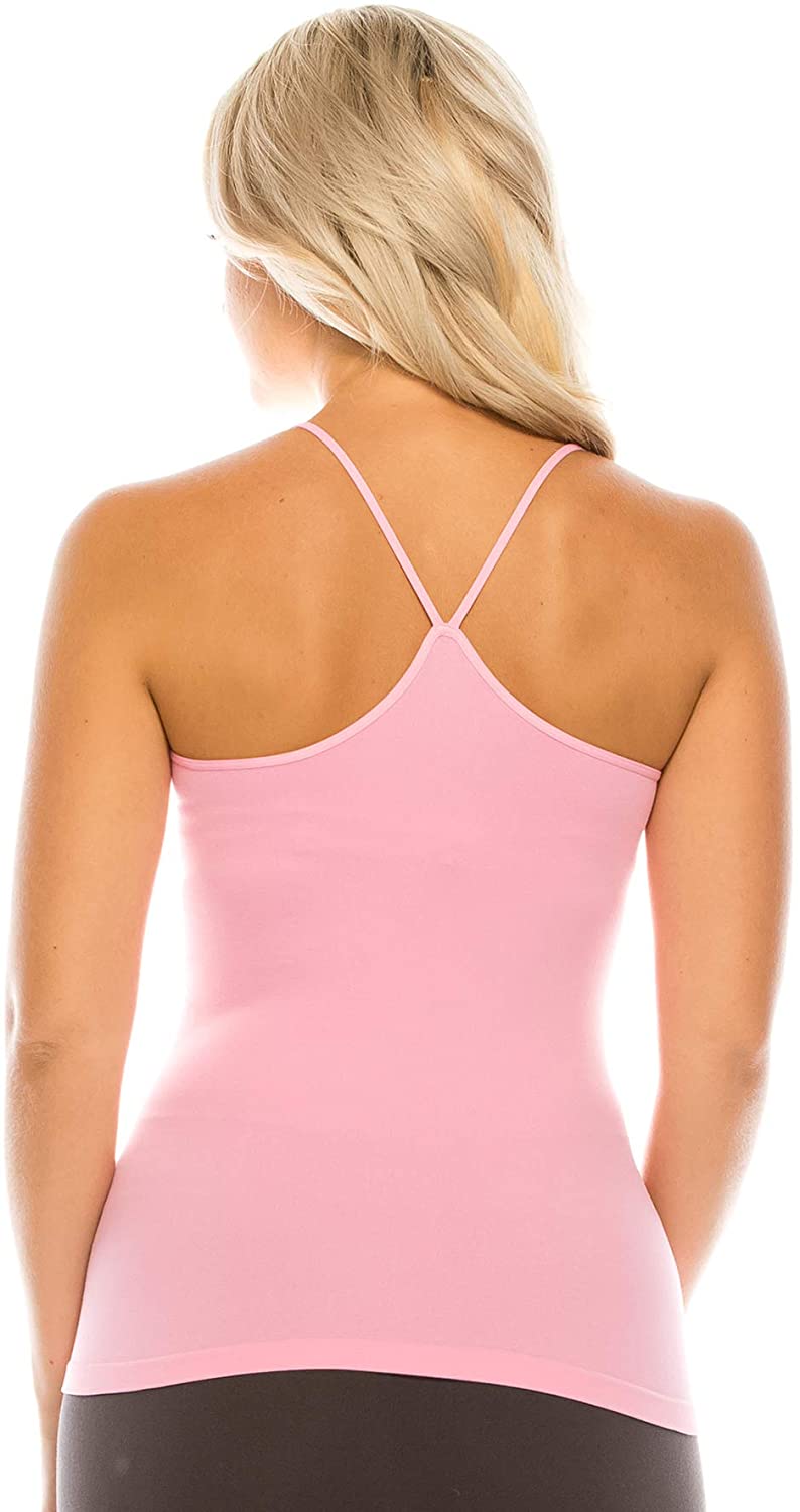 Price:$11.19 Kurve American Made Y-Back Spaghetti Strap Basic Cami, UV Protective Fabric UPF 50+ (Made with Love in The USA) at Amazon Women’s Clothing store