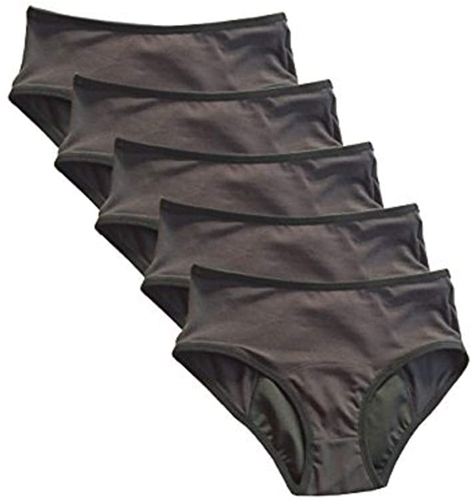 Price:$55.50 4period 5 Pack High Absorbency for Heavy Flow Period Panties; Leakproof, for Teens and Women at Amazon Women’s Clothing store