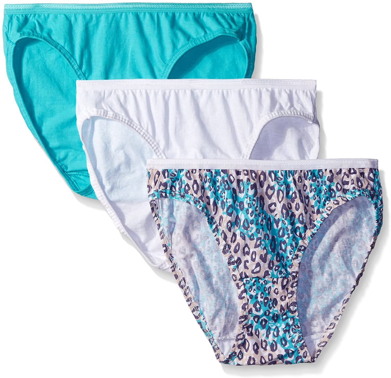Price:$5.99 Fruit of the Loom Women's 3 Pack Assorted Cotton Bikini Panties at Amazon Women’s Clothing store