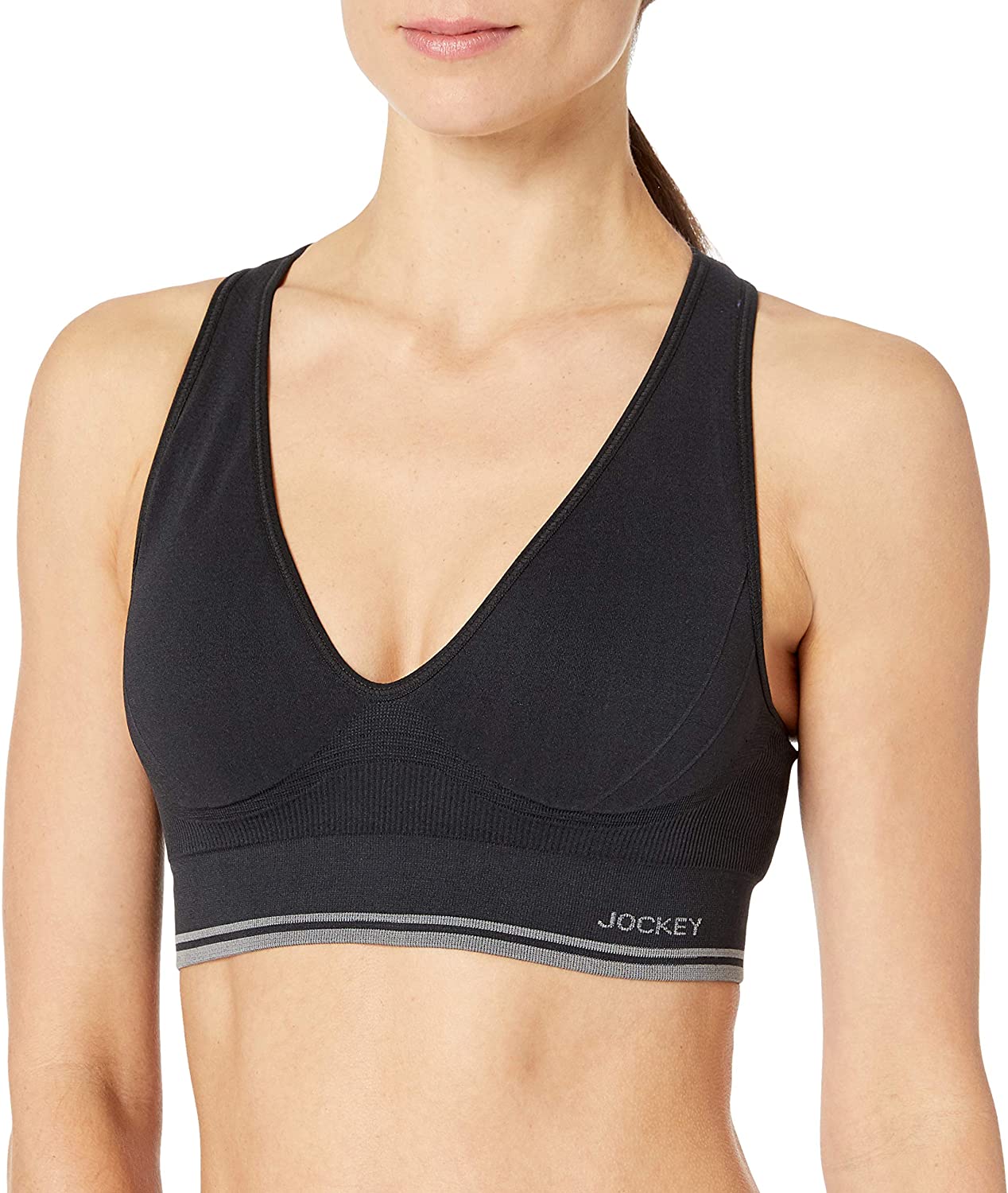 Price:$21.39 Jockey Women's Seam Free Plunge at Amazon Women’s Clothing store