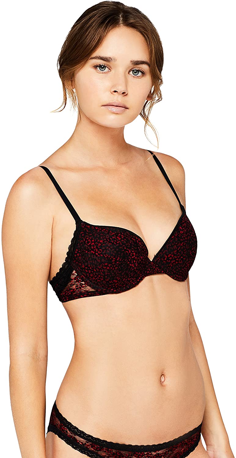 Price:$11.13    Iris & Lilly Women's Push-up Lace Bra  Clothing
