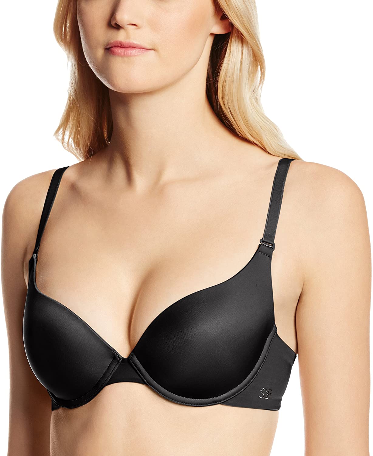Price:$24.00 Simone Perele Women's Inspiration 3-Way Multi-Position Memory Foam Bra at Amazon Women’s Clothing store