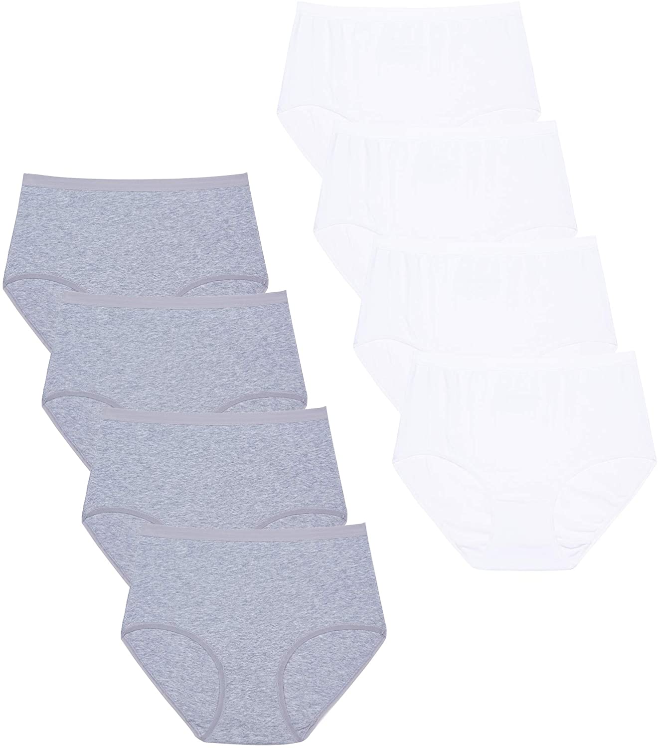 Price:$27.99 Comfneat Women's 8-Pack Briefs Cotton Panties High-Waist Underwear at Amazon Women’s Clothing store