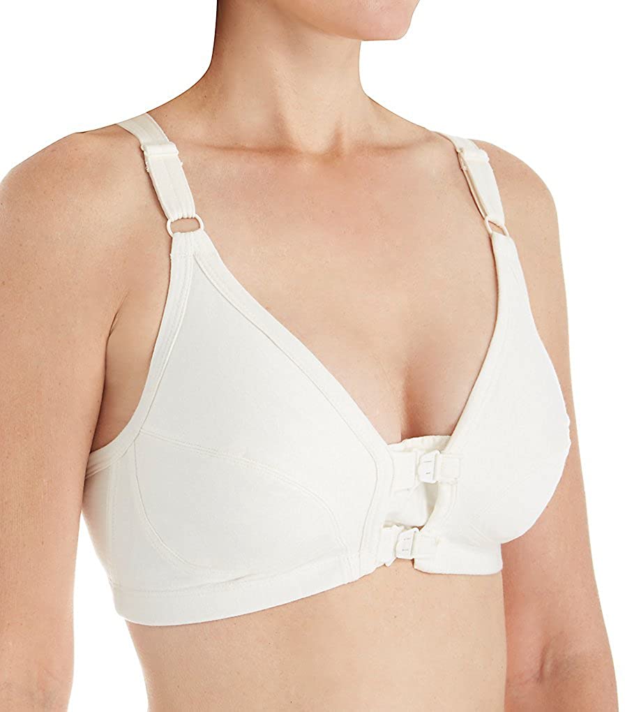 Price:$27.00 Cottonique Women's Hypoallergenic Racer Back Front Closure Support Bra Regular Made from 100% Organic Cotton at Amazon Women’s Clothing store
