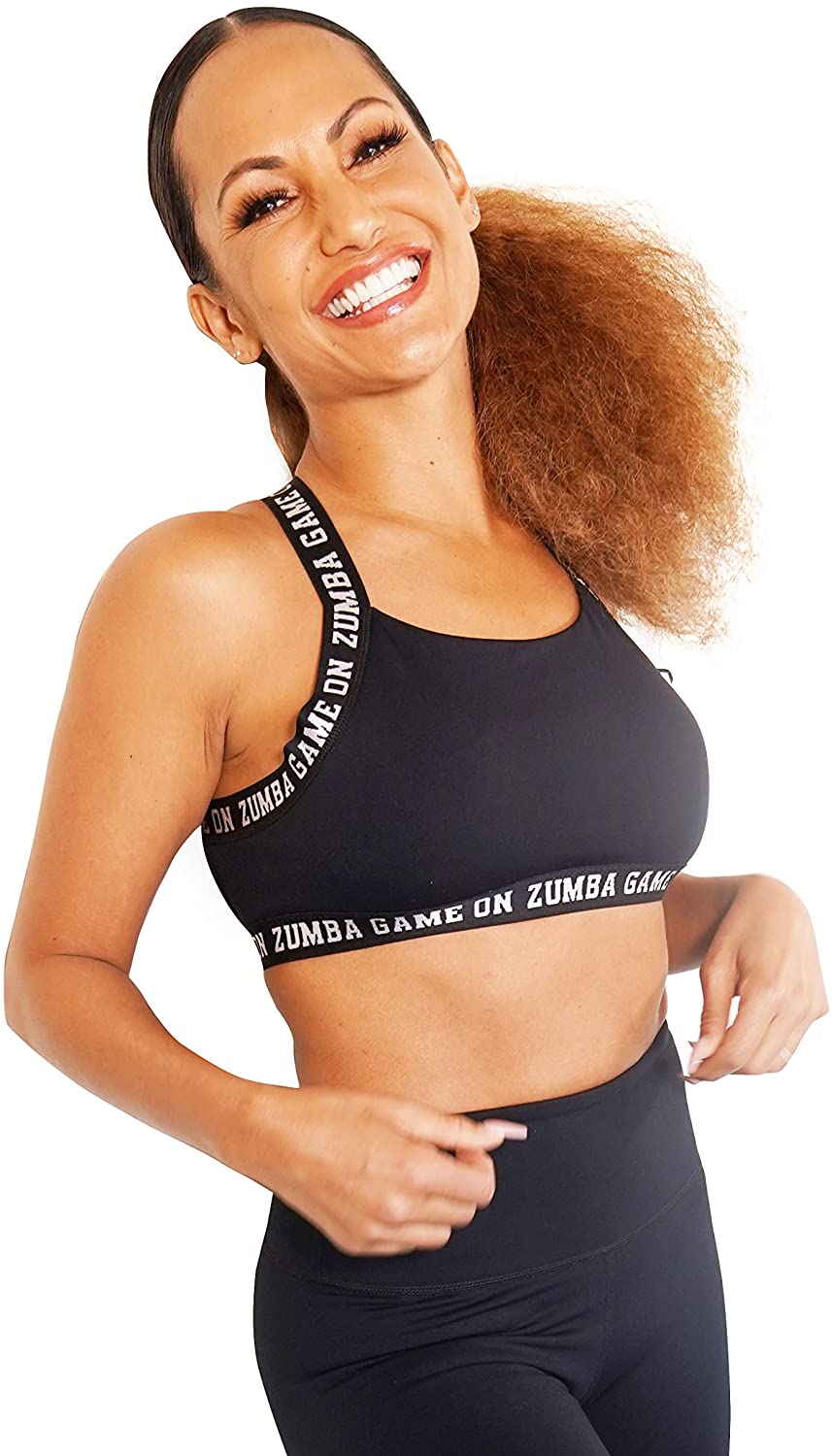 Price:$8.93    Zumba Active Workout Cross Back Sports Bra High Impact Compression Bra for Women  Clothing