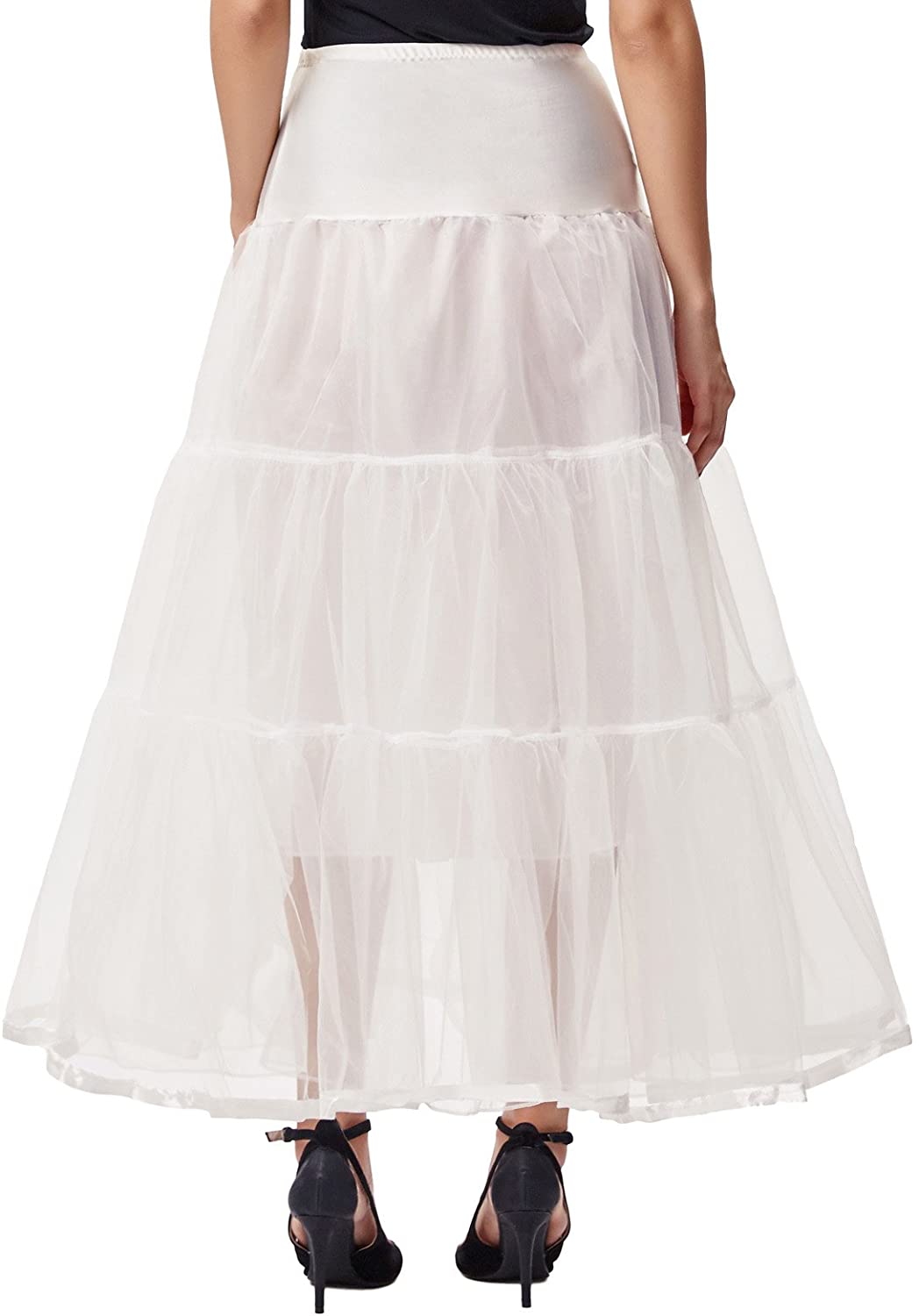 Price:$12.99 GRACE KARIN Women's Ankle Length Petticoats Skirts Wedding Half Slips Crinoline Underskirt at Amazon Women’s Clothing store
