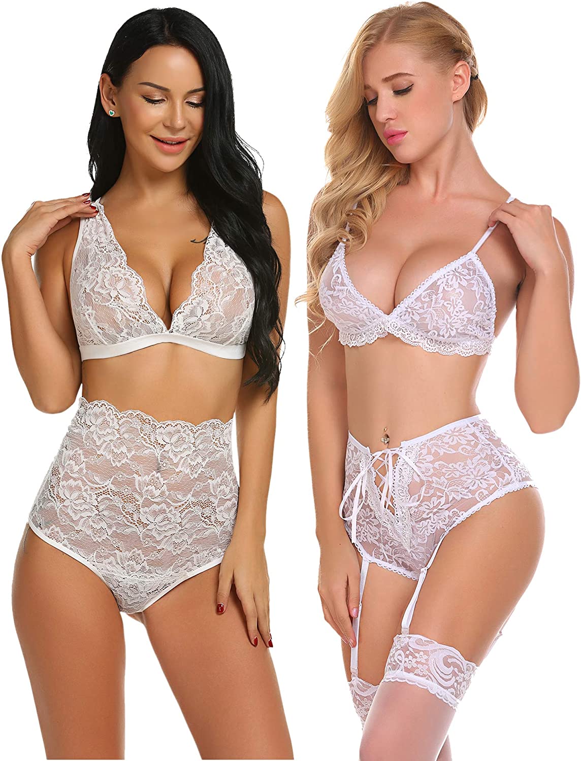 Price:$0.00 Avidlove Sexy Lingerie for Women High Waist Bra and Panty Set Strappy Babydoll Bodysuit at Amazon Women’s Clothing store