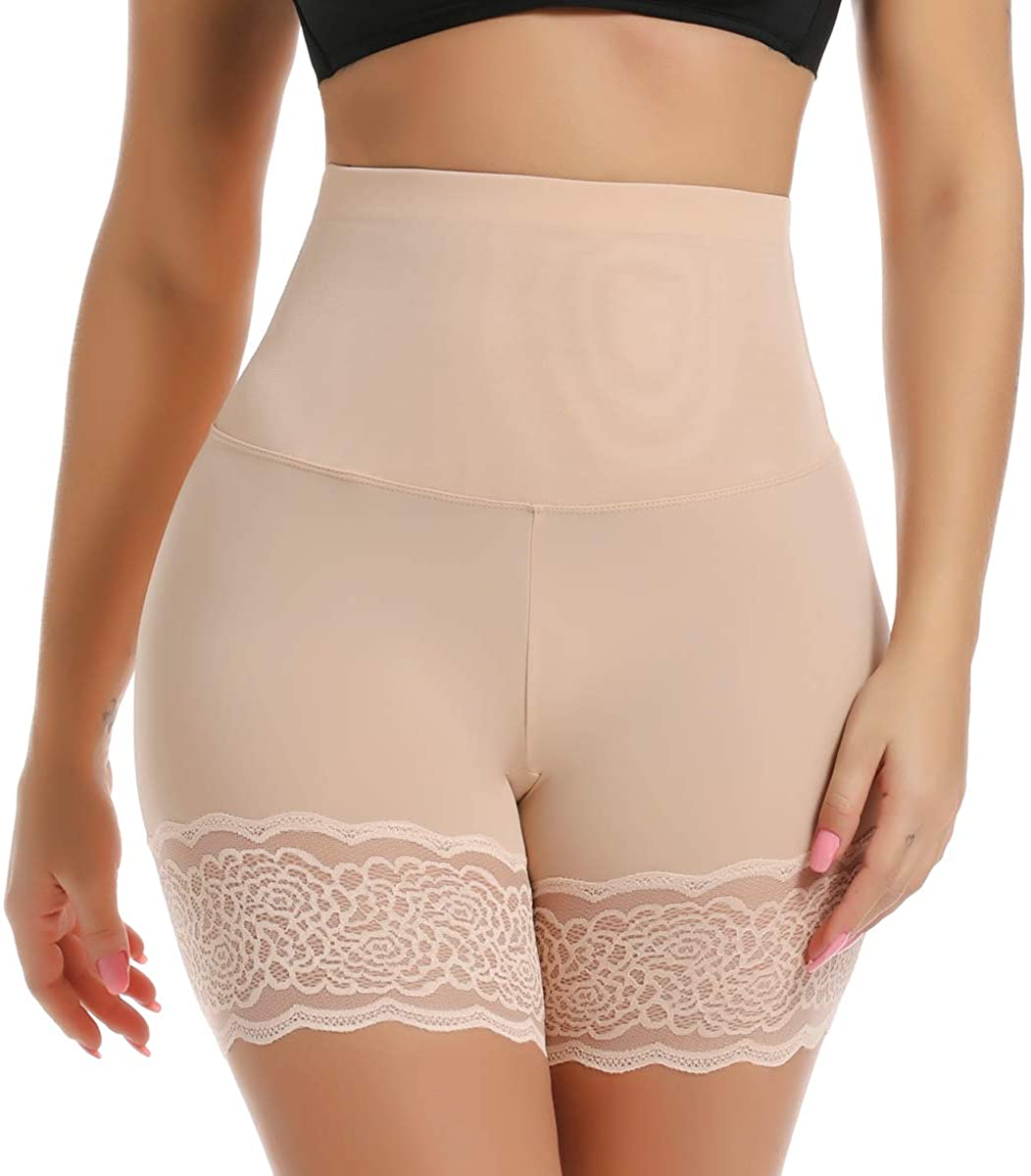 Price:$15.99 Vaslanda Seamless Anti Chafing Slip Shorts for Women Safety Panty Under Dress Belly Smooth Breathable Boyshort at Amazon Women’s Clothing store