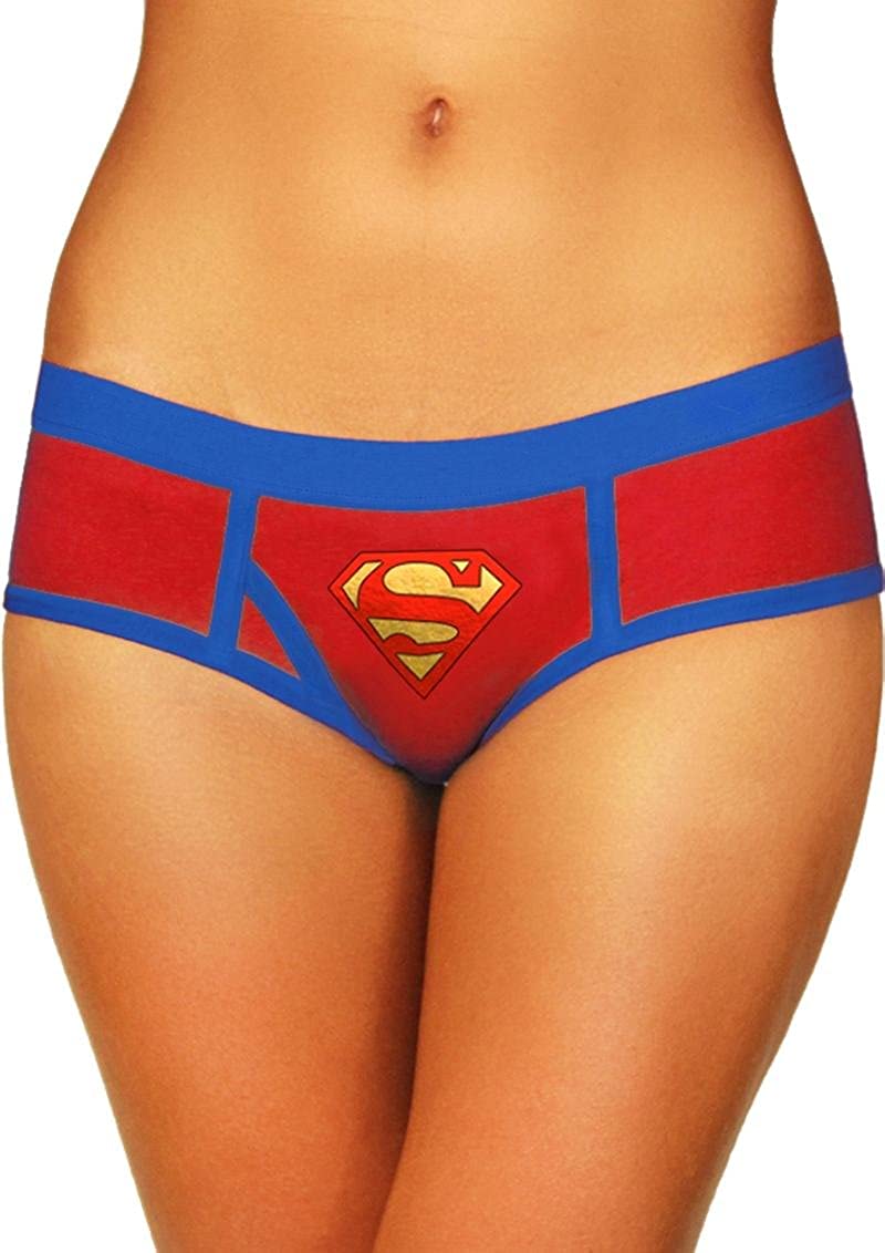 Price:$11.99 Superman Boyshort with Foil Logo at Amazon Women’s Clothing store