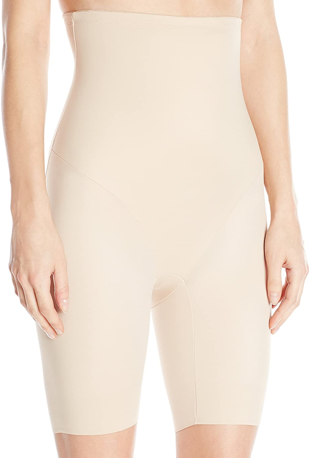 Price:$29.69 Naomi and Nicole Women's Back Magic Firm Control Hi Waist Thigh Slimmer Shapewear at Amazon Women’s Clothing store