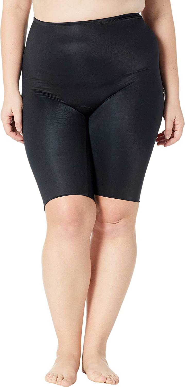 Price:$49.99 SPANX Plus Size Power Conceal-Her Extended Length Shorts Very Black 1X at Amazon Women’s Clothing store