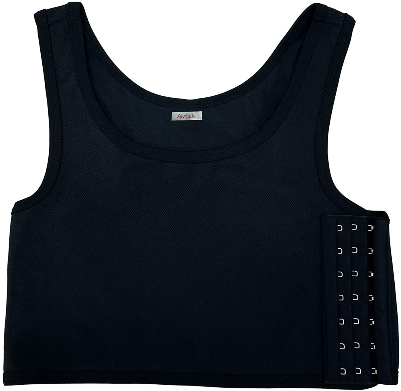 Price:$14.99 Aivtalk Lesbian Tomboy Chest Binder Tank Top Breathable Super Flat Compression Sport Corset at Amazon Women’s Clothing store
