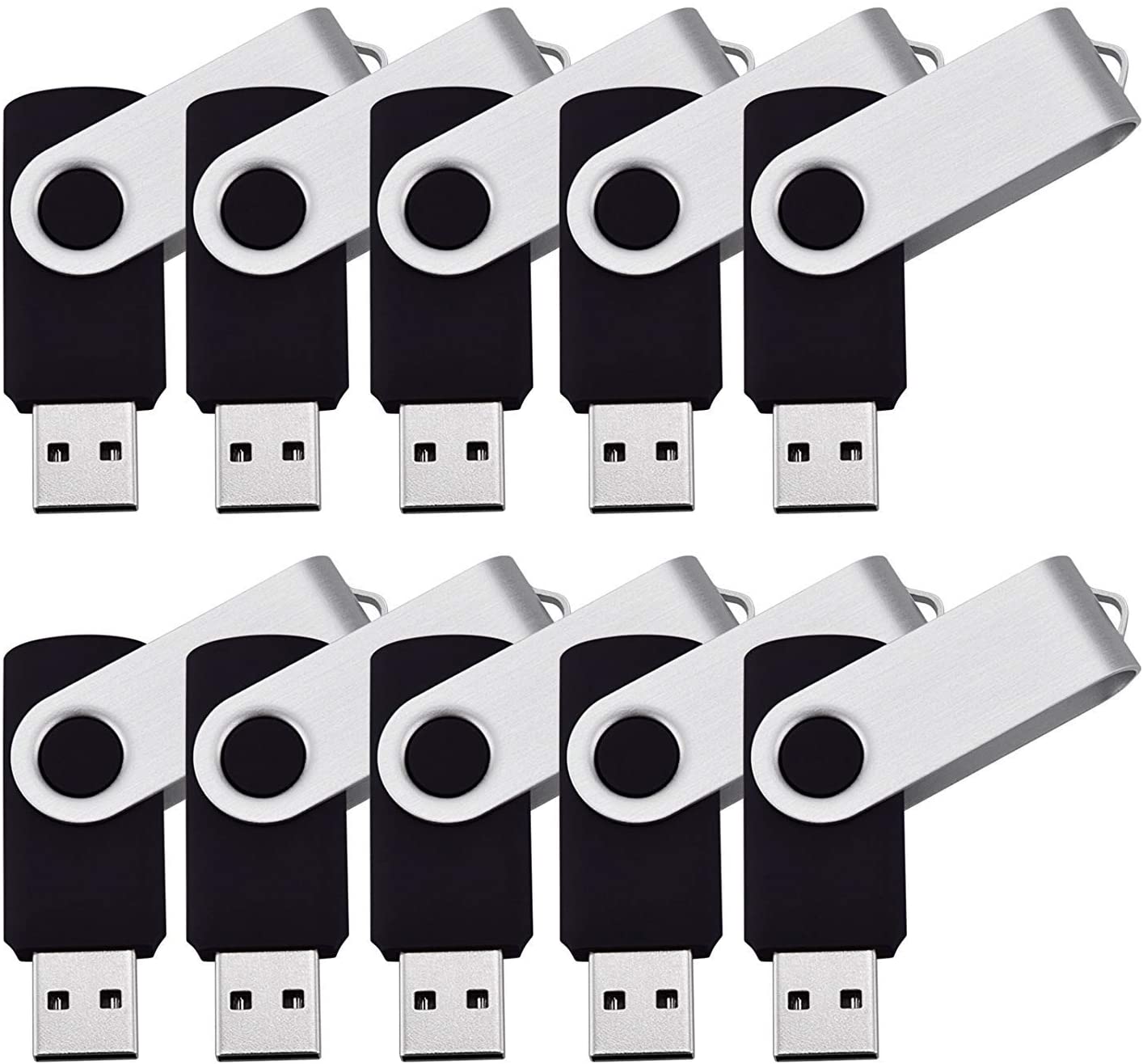 Price:$29.99    Flash Drive Bulk USB Drives 20pcs 128MB USB Flash Drives Flash Drive Thumb Drive Bulk Flash Drives Swivel USB 2.0 (128MB, 20PCS, Black) (128MB20pcs)  Clothing