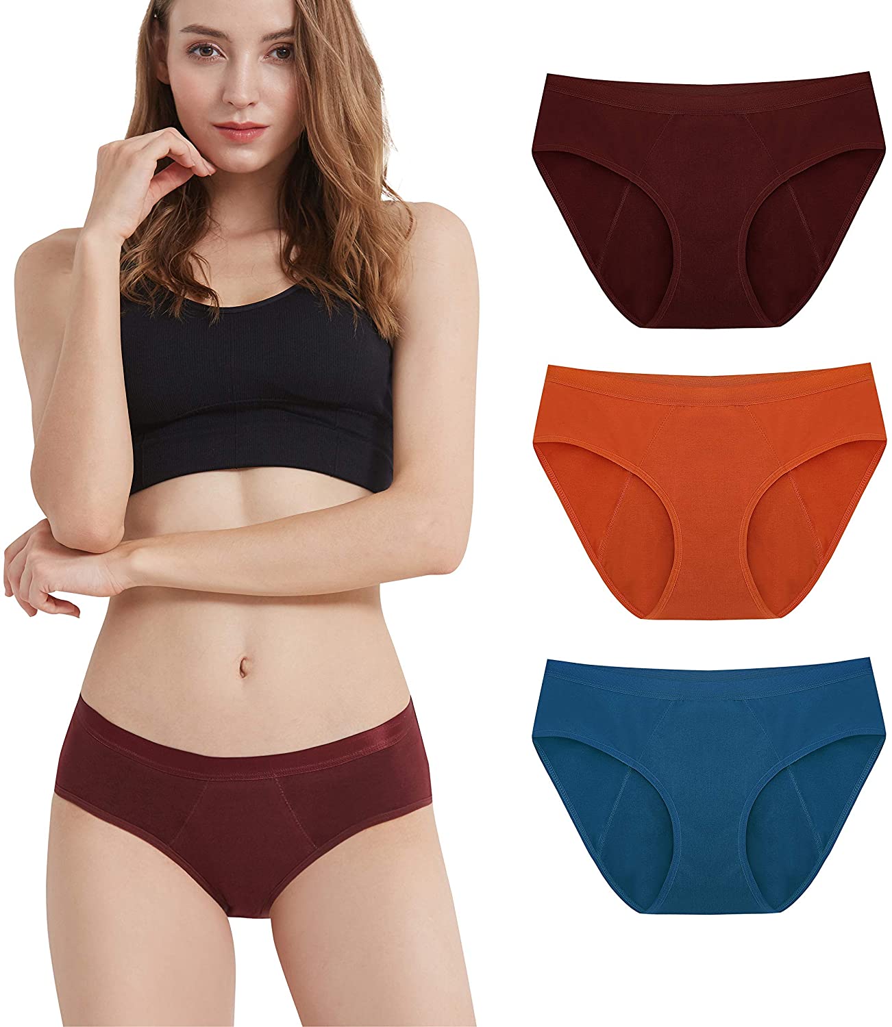 Price:$19.95 Anigan EvaWear Teen’s Period Panties Menstrual Heavy Flow Postpartum Underwear Leakproof Hipster for Women Various Pack at Amazon Women’s Clothing store